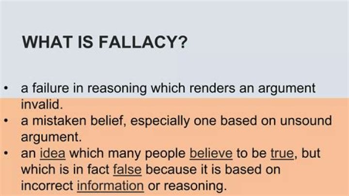 What is an irrelevant reason fallacy?