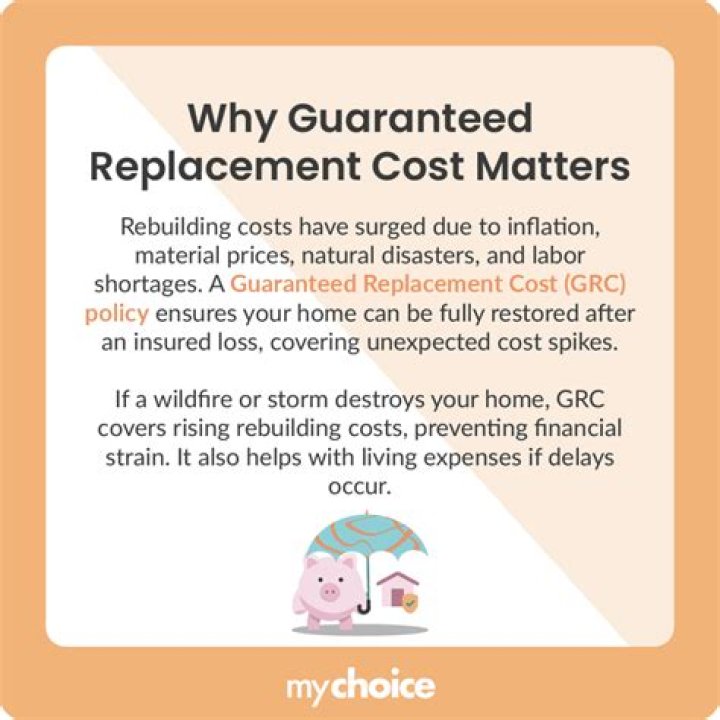 What is guaranteed replacement cost coverage?